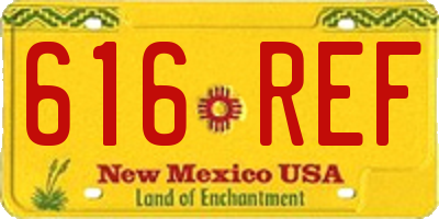 NM license plate 616REF