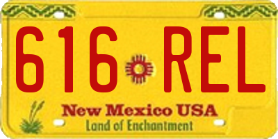 NM license plate 616REL