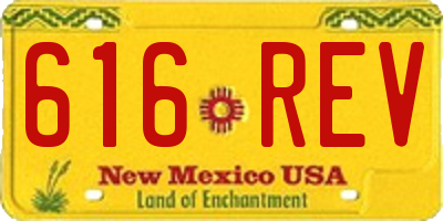 NM license plate 616REV