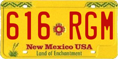 NM license plate 616RGM