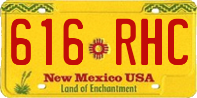 NM license plate 616RHC