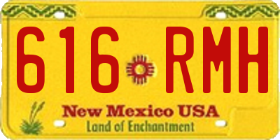 NM license plate 616RMH