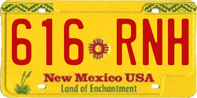 NM license plate 616RNH