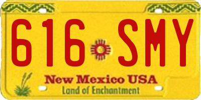 NM license plate 616SMY