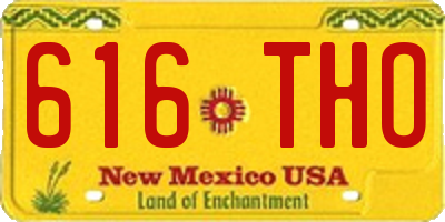 NM license plate 616THO