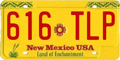 NM license plate 616TLP