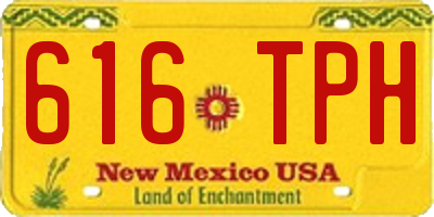 NM license plate 616TPH