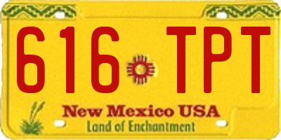 NM license plate 616TPT