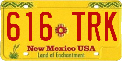 NM license plate 616TRK