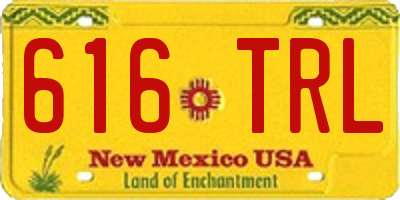 NM license plate 616TRL