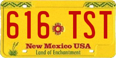 NM license plate 616TST