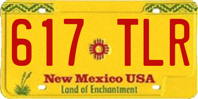 NM license plate 617TLR