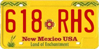 NM license plate 618RHS