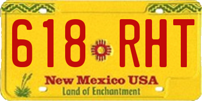 NM license plate 618RHT