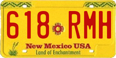 NM license plate 618RMH