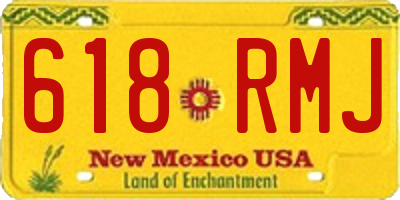 NM license plate 618RMJ