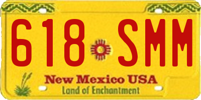 NM license plate 618SMM
