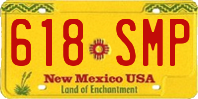 NM license plate 618SMP