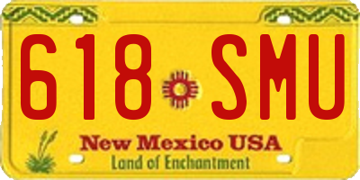 NM license plate 618SMU