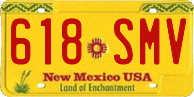 NM license plate 618SMV