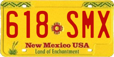 NM license plate 618SMX