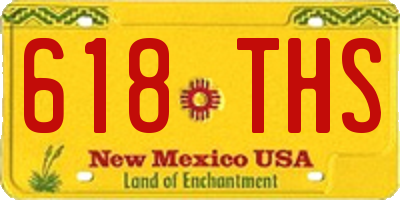 NM license plate 618THS