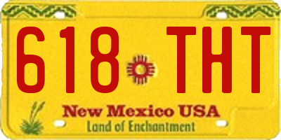 NM license plate 618THT