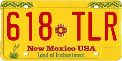 NM license plate 618TLR