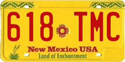 NM license plate 618TMC