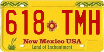 NM license plate 618TMH