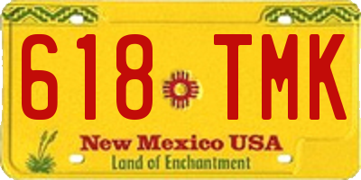 NM license plate 618TMK