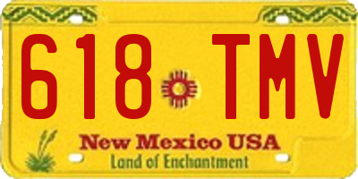 NM license plate 618TMV