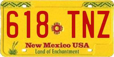 NM license plate 618TNZ
