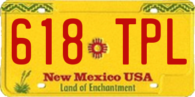 NM license plate 618TPL