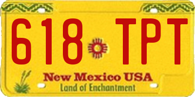 NM license plate 618TPT