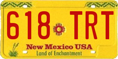 NM license plate 618TRT