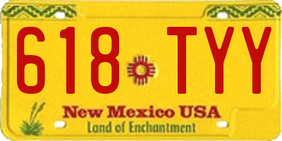 NM license plate 618TYY