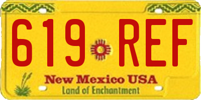 NM license plate 619REF