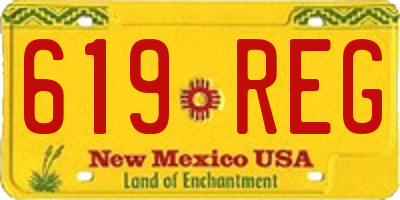 NM license plate 619REG