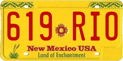 NM license plate 619RIO