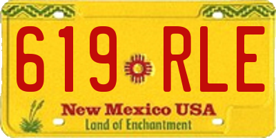 NM license plate 619RLE