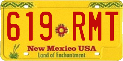 NM license plate 619RMT