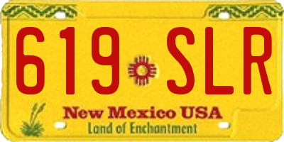 NM license plate 619SLR