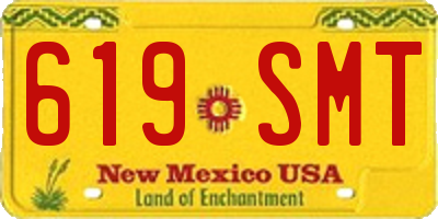 NM license plate 619SMT
