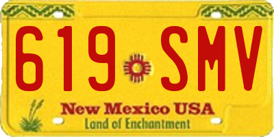 NM license plate 619SMV