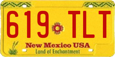 NM license plate 619TLT