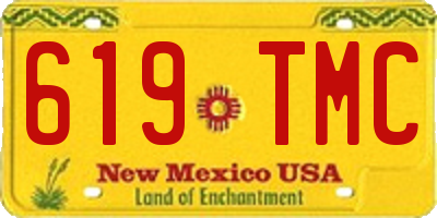NM license plate 619TMC
