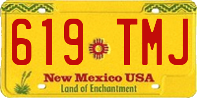NM license plate 619TMJ