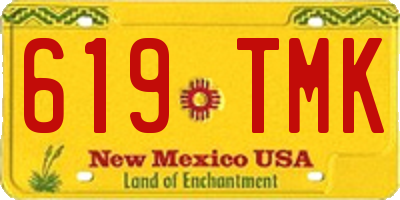 NM license plate 619TMK