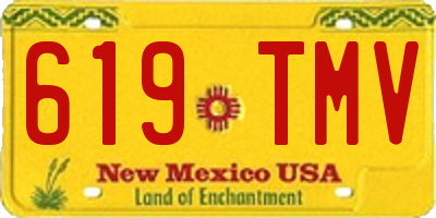 NM license plate 619TMV